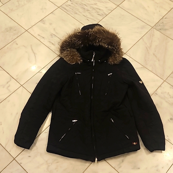 Postcard jacket with fur collar - Picture 2 of 14